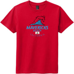 Mavericks Beach California Youth T-Shirt Classic Red - US Custom Tees