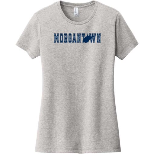 Morgantown West Virginia Women's T-Shirt Light Heather Gray - US Custom Tees