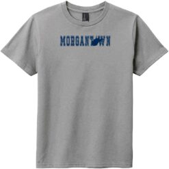 Morgantown West Virginia Youth T-Shirt Gray Frost - US Custom Tees