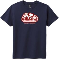 Mount Olympus Rock Climbing Youth T-Shirt New Navy - US Custom Tees