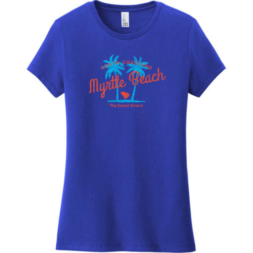 Myrtle Beach The Grand Strand Women's T-Shirt Deep Royal - US Custom Tees