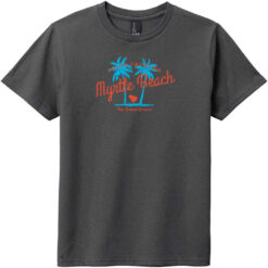 Myrtle Beach The Grand Strand Youth T-Shirt Charcoal - US Custom Tees