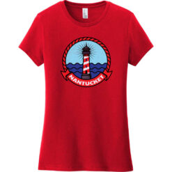 Nantucket Massachusetts Lighthouse Vintage Women's T-Shirt Classic Red - US Custom Tees