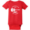 Nashville Tennessee Music City Guitar Baby One Piece Red - US Custom Tees