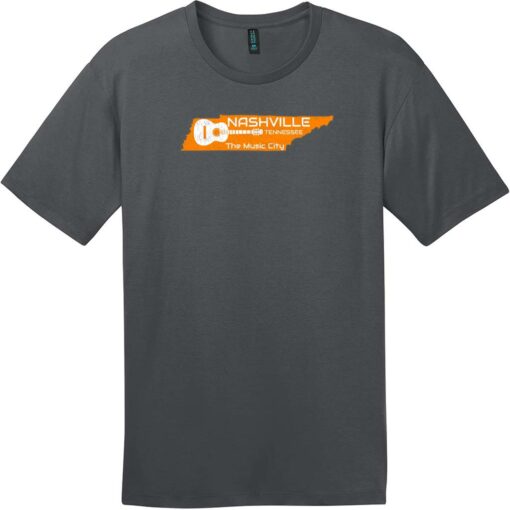 Nashville Tennessee Music City T-Shirt Charcoal - US Custom Tees