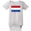 Netherlands Holland Flag Vintage Baby One Piece Heather - US Custom Tees