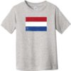 Netherlands Holland Flag Vintage Toddler T-Shirt Heather Gray - US Custom Tees