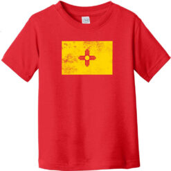 New Mexico Vintage Flag Toddler T-Shirt Red - US Custom Tees