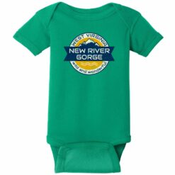 New River Gorge West Virginia Baby One Piece Kelly Green - US Custom Tees
