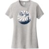 New York Retro Distressed Women's T-Shirt Light Heather Gray - US Custom Tees