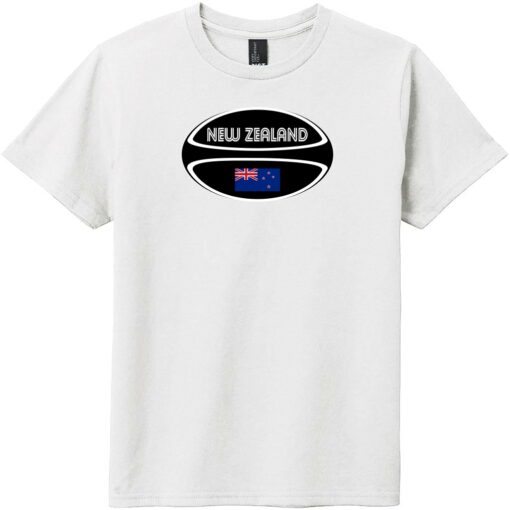 New Zealand Rugby Ball Youth T-Shirt White - US Custom Tees