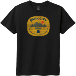 Park City Utah Wasatch Back Youth T-Shirt Black - US Custom Tees