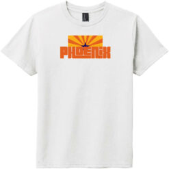 Phoenix Arizona Flag Retro Youth T-Shirt White - US Custom Tees