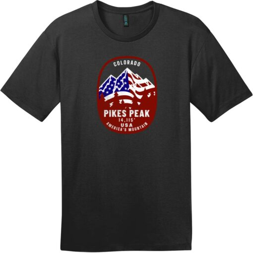 Pikes Peak Americas Mountain t-shirt in Jet Black
