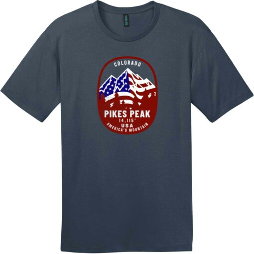 Pikes Peak Americas Mountain t-shirt in New Navy