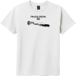 Pikes Peak Landscape Colorado Youth T-Shirt White - US Custom Tees