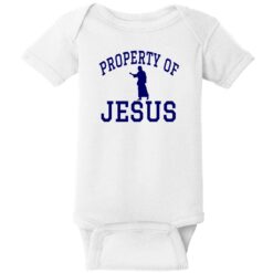 Property Of Jesus Baby One Piece White - US Custom Tees