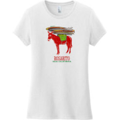 Rosarito Baja Vintage Surf Women's T-Shirt White - US Custom Tees