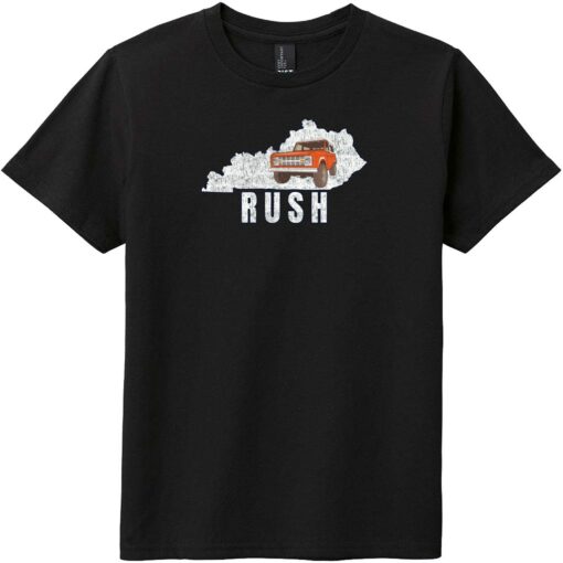 Rush Kentucky Off Road Truck Youth T-Shirt Black - US Custom Tees