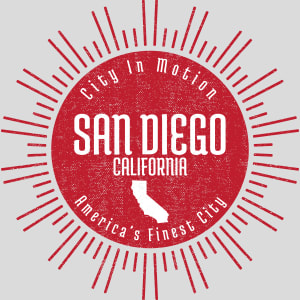 San Diego America's Finest City Sunshine Design - US Custom Tees