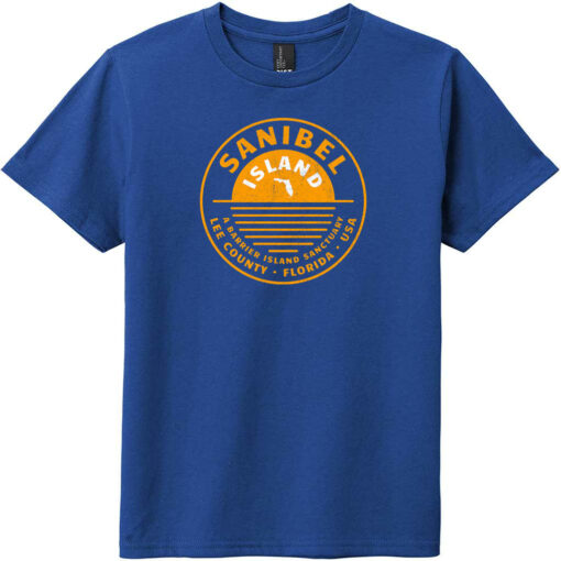 Sanibel Island Youth T-Shirt Deep Royal - US Custom Tees
