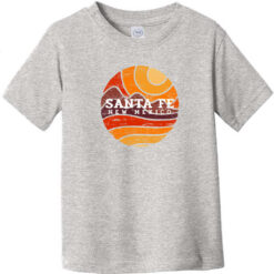 Santa Fe New Mexico Desert To Mountains Vintage Toddler T-Shirt Heather Gray - US Custom Tees