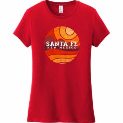 Santa Fe New Mexico Desert To Mountains Vintage Women's T-Shirt Classic Red - US Custom Tees
