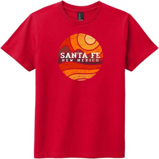 Santa Fe New Mexico Desert To Mountains Vintage Youth T-Shirt Classic Red - US Custom Tees