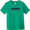 Seattle Retro Letters Toddler T-Shirt Kelly Green - US Custom Tees
