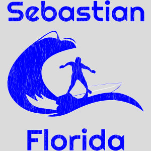 Sebastian Florida Surfing Design - US Custom Tees