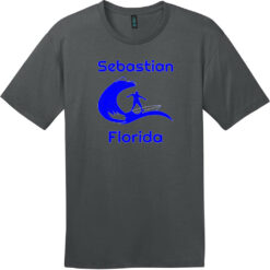 Sebastian Florida Surfing T-Shirt Charcoal - US Custom Tees