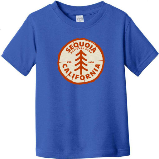 Sequoia National Park California Tree Toddler T-Shirt Royal Blue - US Custom Tees