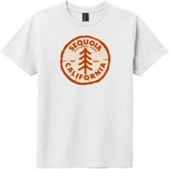 Sequoia National Park California Tree Youth T-Shirt White - US Custom Tees