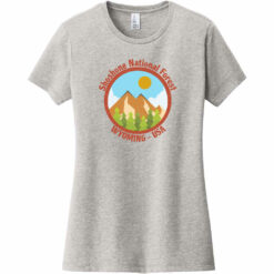 Shoshone National Forest Wyoming Women's T-Shirt Light Heather Gray - US Custom Tees