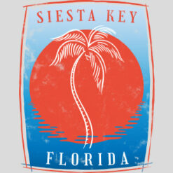 Siesta Key Florida Palm Tree Design - US Custom Tees