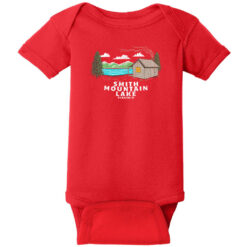 Smith Mountain Lake Vintage Baby One Piece Red - US Custom Tees