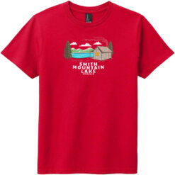Smith Mountain Lake Vintage Youth T-Shirt Classic Red - US Custom Tees