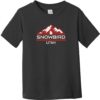 Snowbird Utah Mountain Toddler T-Shirt Black - US Custom Tees