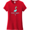 South Beach Miami Flamingo Women's T-Shirt Classic Red - US Custom Tees