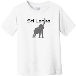 Sri Lanka Elephant Toddler T-Shirt White - US Custom Tees