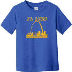 St. Louis Missouri Arch Toddler T-Shirt Royal Blue - US Custom Tees