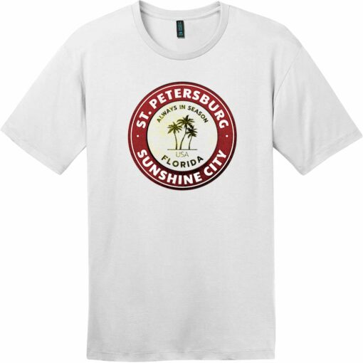St. Petersburg Sunshine City Florida T-Shirt Bright White - US Custom Tees