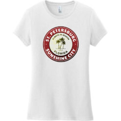 St. Petersburg Sunshine City Florida Women's T-Shirt White - US Custom Tees