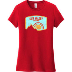 Sun Valley Idaho Mountain Vintage Women's T-Shirt Classic Red - US Custom Tees