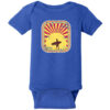 Surfer In The Retro Sunset  Baby One Piece Royal - US Custom Tees