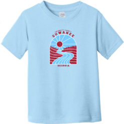 Suwanee Georgia River Retro Toddler T-Shirt Light Blue - US Custom Tees