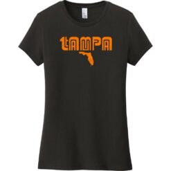 Tampa Florida Retro Women's T-Shirt Black - US Custom Tees
