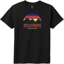 Telluride Colorado Rocky Mountains Youth T-Shirt Black - US Custom Tees