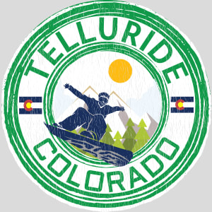 Telluride Colorado Snowboard Design - US Custom Tees