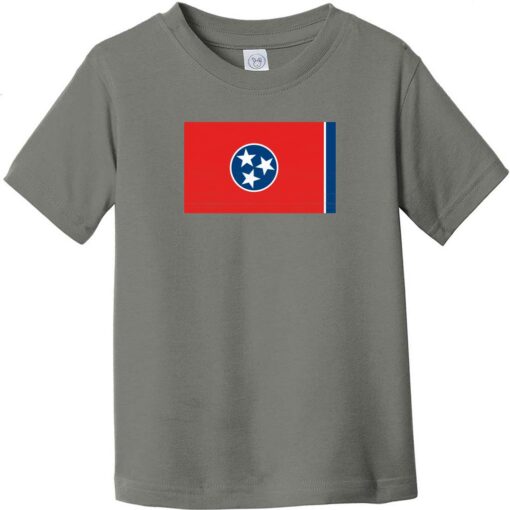 Tennessee State Flag Vintage Toddler T-Shirt Charcoal - US Custom Tees